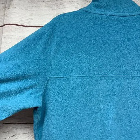 Patagonia Worn Wear Micro D Snap-T Fleece Sweatshirt Blue Size L - Picture 10 of 12